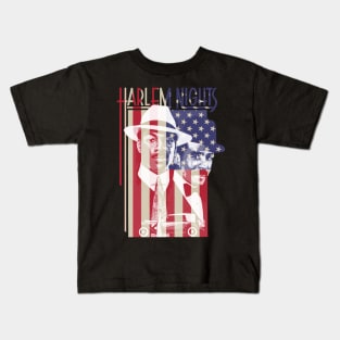 Harlem Nights Engraved USA Flag Kids T-Shirt